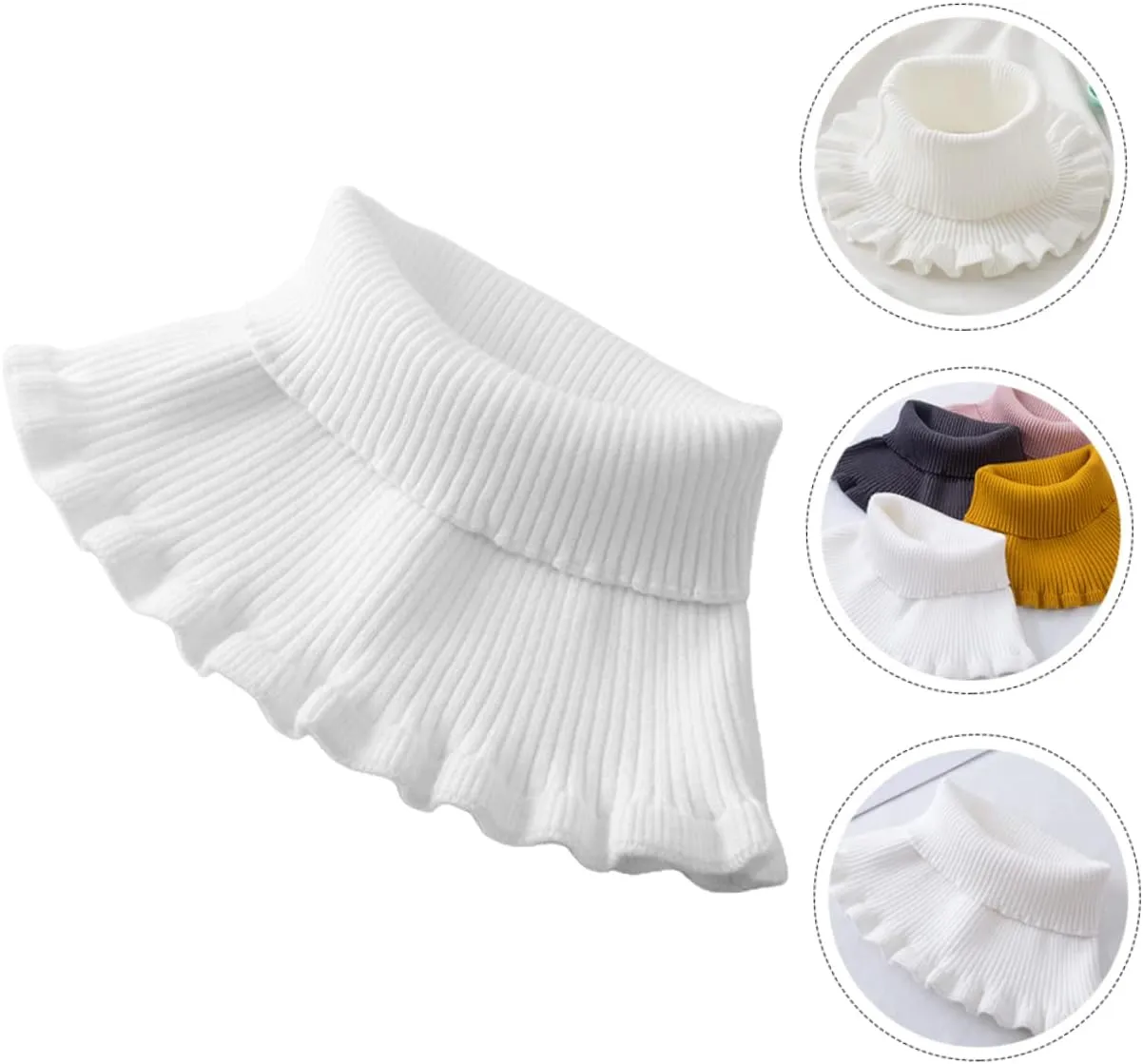 2pcs High Collar Warm False Collar Convenient Neck Gaiter Daily Use Neck Protector Outdoor Accessories