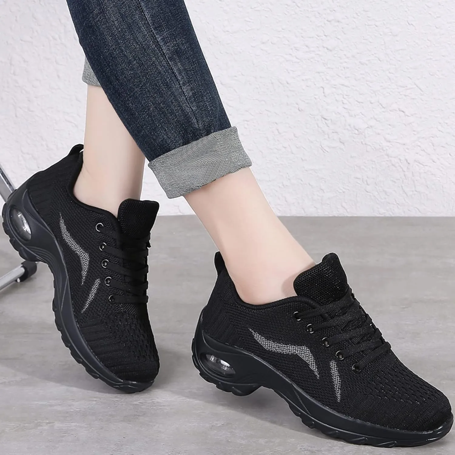 Arch Support Versatile Sneakers for Women Comfort Non Slip Work Sport Athletic Shoes Lightweight Elderly Shoe