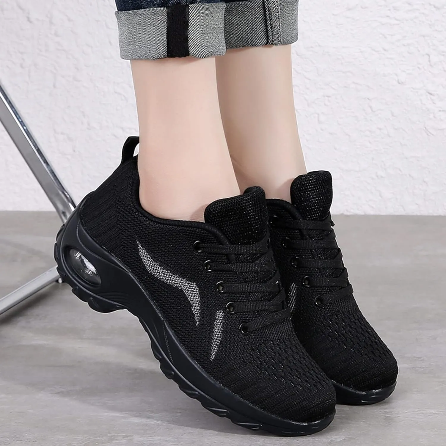 Arch Support Versatile Sneakers for Women Comfort Non Slip Work Sport Athletic Shoes Lightweight Elderly Shoe