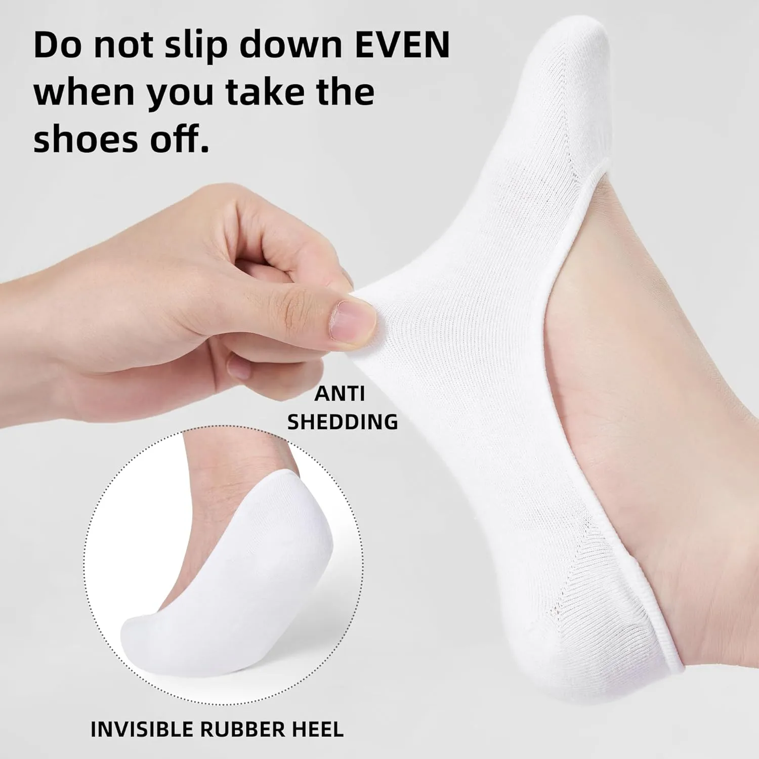 ATBITER No Show Socks Womens - Ultra Low Cut Liners Non Slip Footies for Flats Hidden Invisible Boat Summer 4/8 Pairs