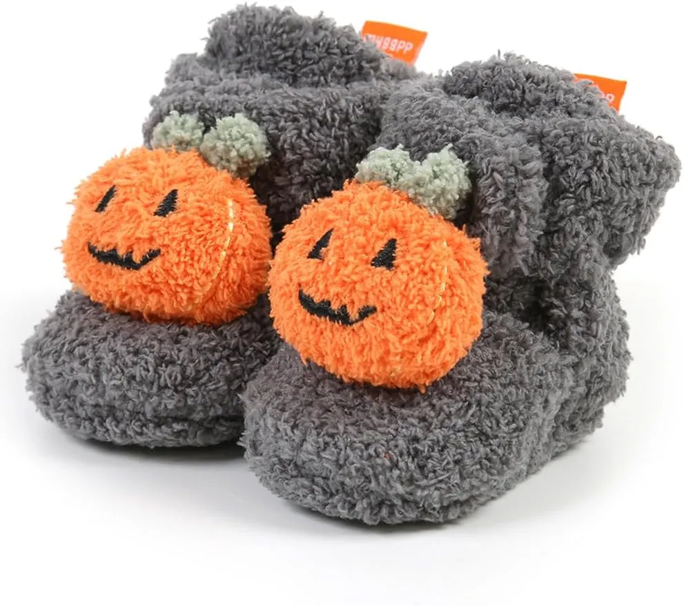 Baby Booties Infant Newborn Boys Girls Slippers Warm Crib Sock Shoes Indoor First Walkers Prewalker