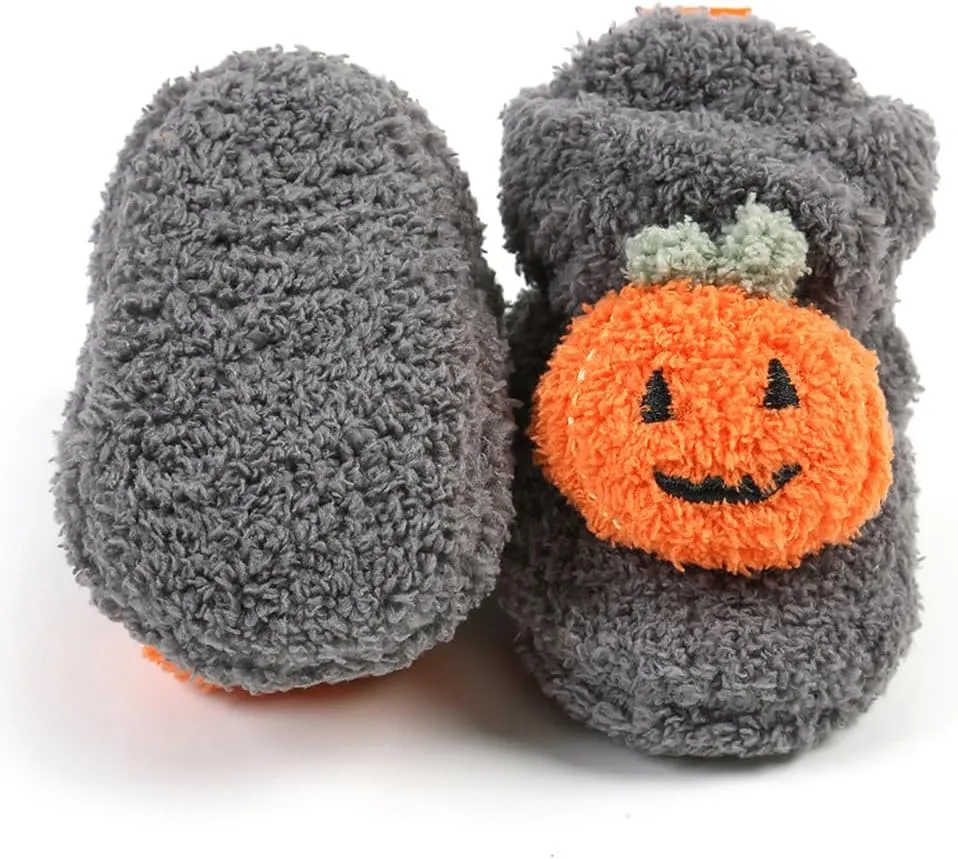 Baby Booties Infant Newborn Boys Girls Slippers Warm Crib Sock Shoes Indoor First Walkers Prewalker