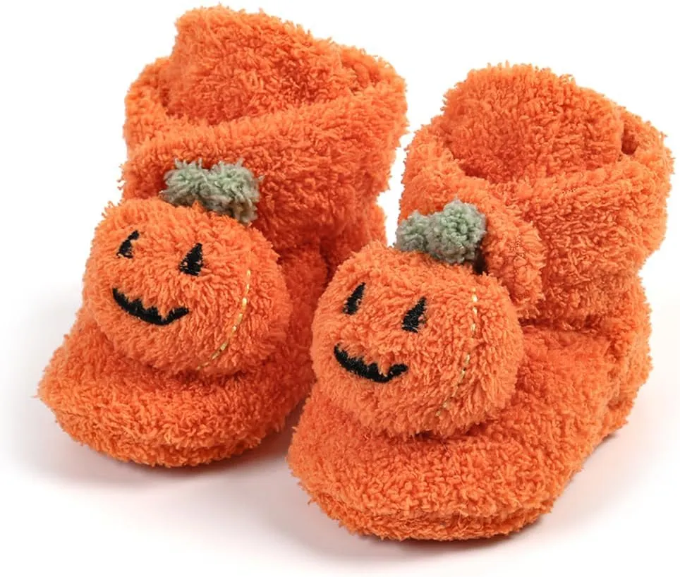 Baby Booties Infant Newborn Boys Girls Slippers Warm Crib Sock Shoes Indoor First Walkers Prewalker