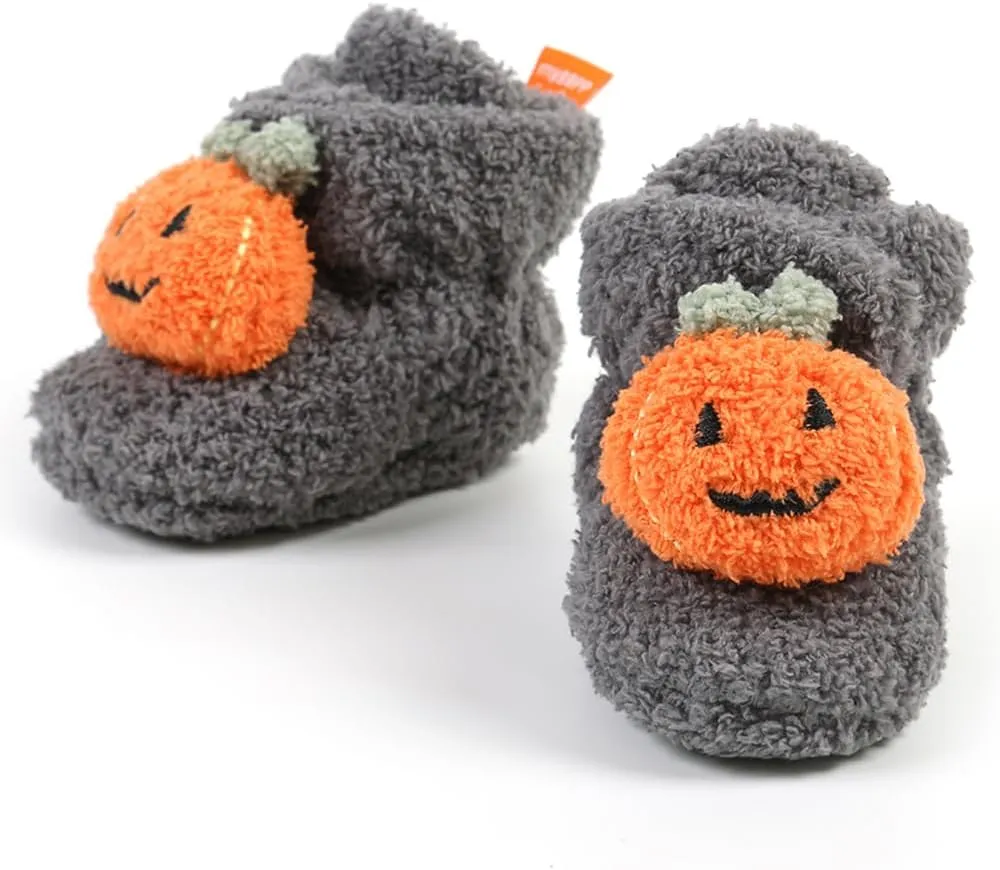Baby Booties Infant Newborn Boys Girls Slippers Warm Crib Sock Shoes Indoor First Walkers Prewalker