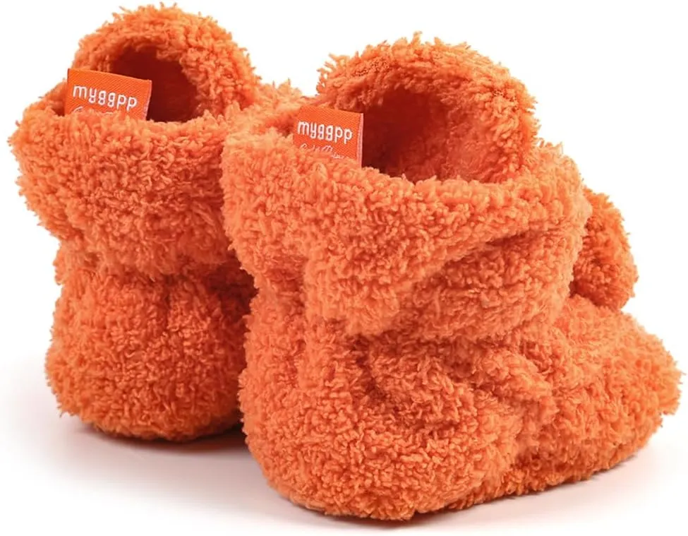 Baby Booties Infant Newborn Boys Girls Slippers Warm Crib Sock Shoes Indoor First Walkers Prewalker