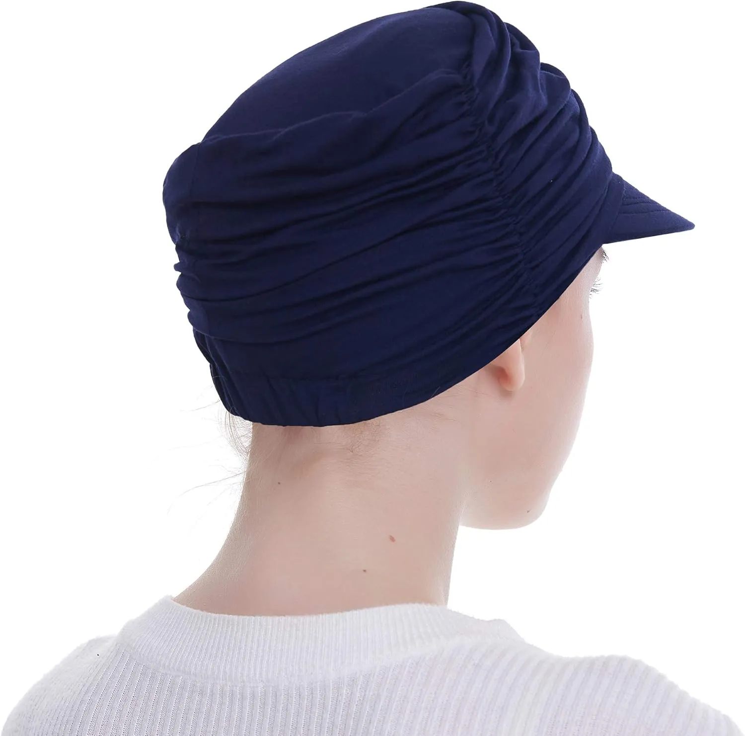 Bamboo Fashion Hat for Woman Daily Use with Brim Visor, Hats for Cancer Chemo Patients