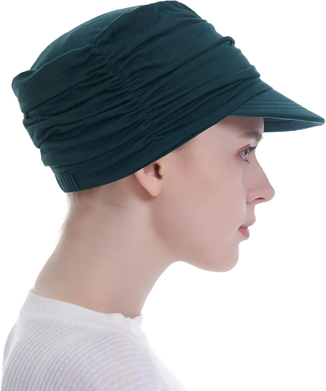 Bamboo Fashion Hat for Woman Daily Use with Brim Visor, Hats for Cancer Chemo Patients