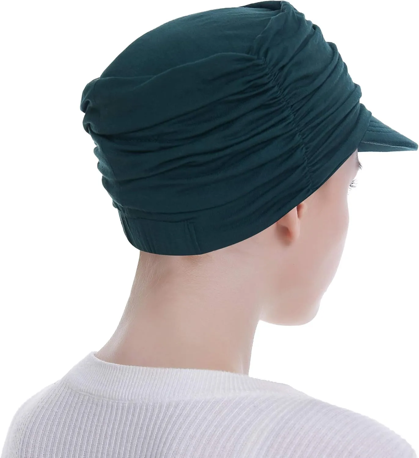 Bamboo Fashion Hat for Woman Daily Use with Brim Visor, Hats for Cancer Chemo Patients