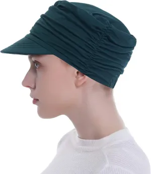 Bamboo Fashion Hat for Woman Daily Use with Brim Visor, Hats for Cancer Chemo Patients