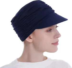 Bamboo Fashion Hat for Woman Daily Use with Brim Visor, Hats for Cancer Chemo Patients
