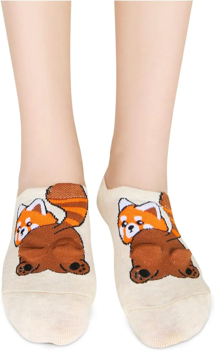 Benefeet Sox Funny No Show Socks Womens Girls Fun Animals Novelty Low Cut Socks Cute Crazy Sock Non Slip Christmas Gifts