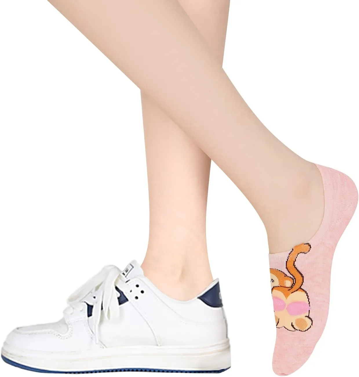 Benefeet Sox Funny No Show Socks Womens Girls Fun Animals Novelty Low Cut Socks Cute Crazy Sock Non Slip Christmas Gifts