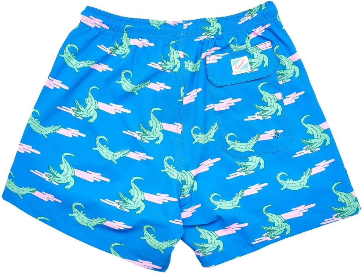 BERMIES Boys’ Swim Trunks with Compression Liner - Anti-Chafing, Quick-Dry, UPF 50 , Eco-Friendly Fabric