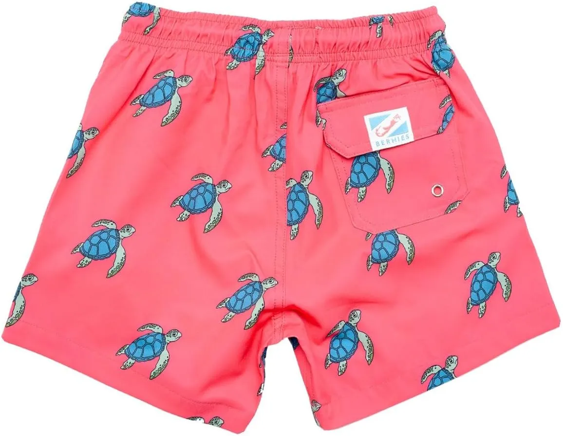 BERMIES Boys’ Swim Trunks with Compression Liner - Anti-Chafing, Quick-Dry, UPF 50 , Eco-Friendly Fabric