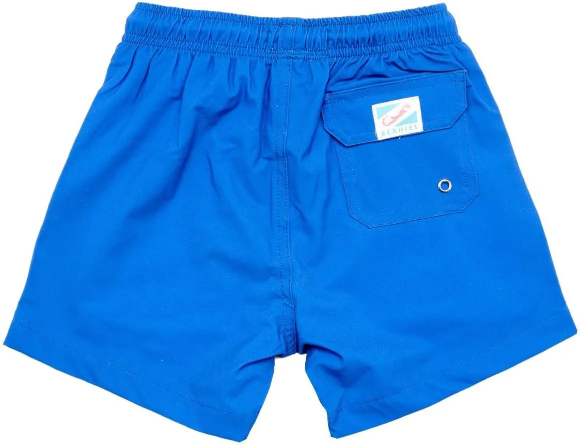BERMIES Boys’ Swim Trunks with Compression Liner - Anti-Chafing, Quick-Dry, UPF 50 , Eco-Friendly Fabric