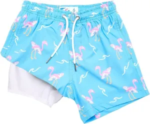 BERMIES Boys’ Swim Trunks with Compression Liner - Anti-Chafing, Quick-Dry, UPF 50 , Eco-Friendly Fabric