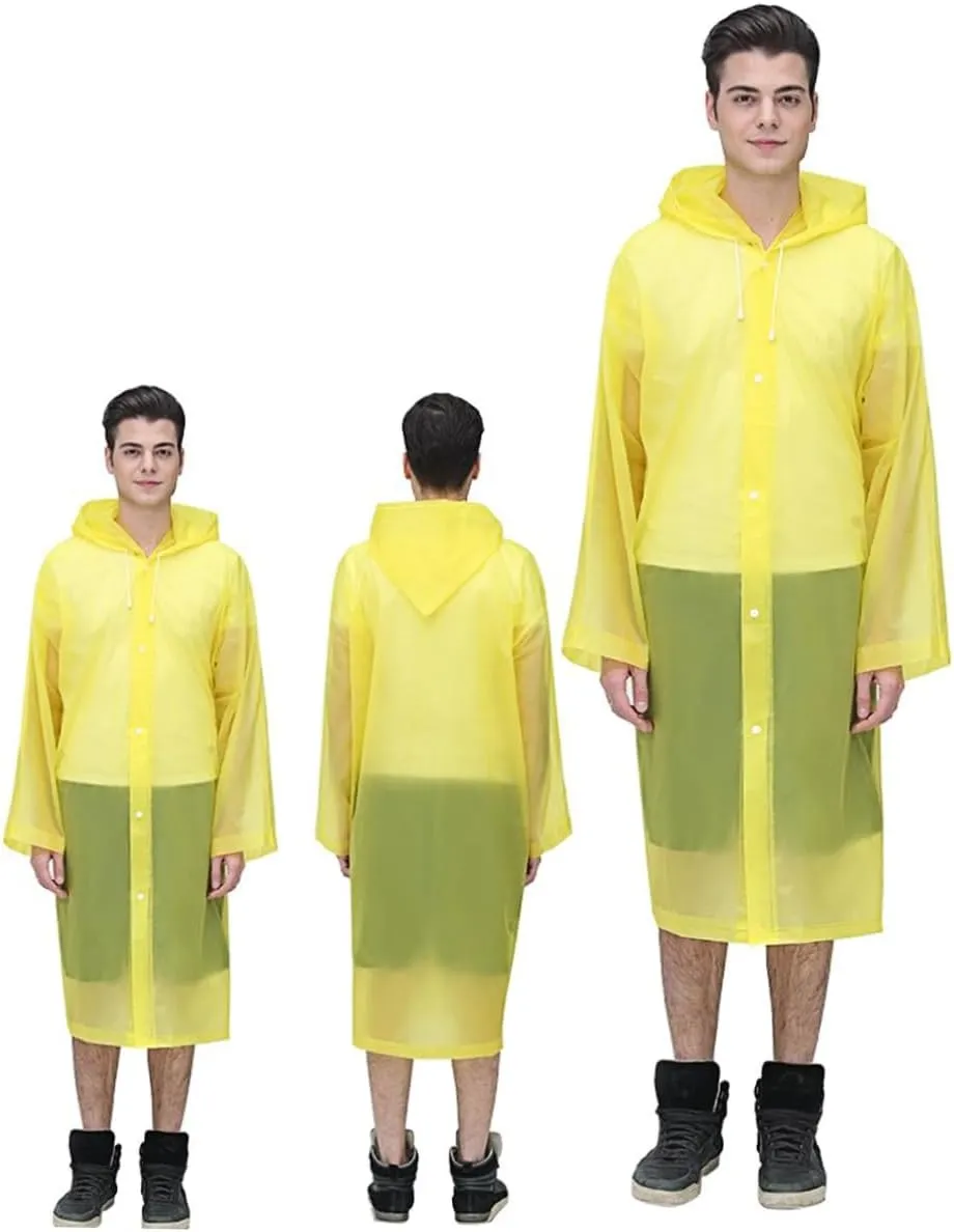 BESPORTBLE Reusable Rainwear Waterproof Raincoat Drawstring Portable for Outdoor Daily Use
