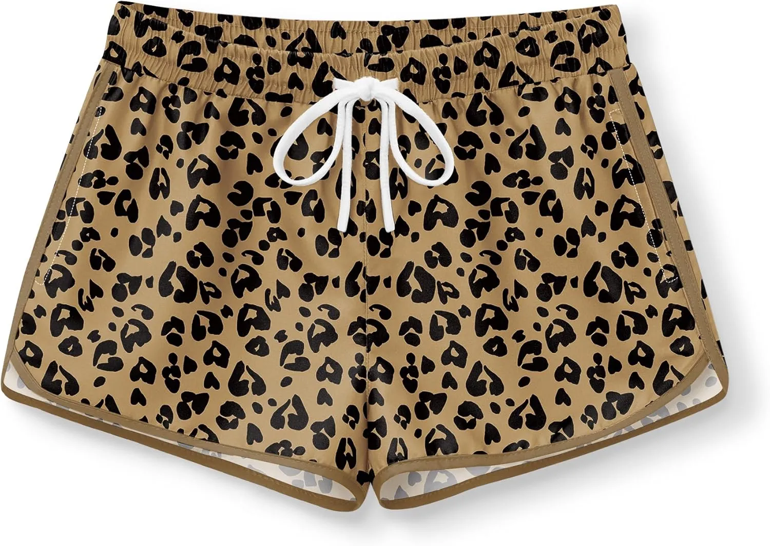 BesserBay Girls Summer Elastic Waist Beach Swim Shorts Quick Dry Active Swim Trunks with Pocket 5-14 Years