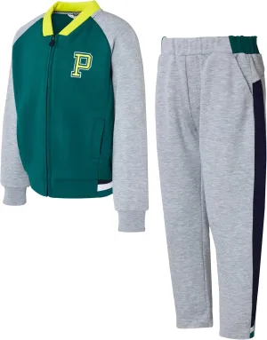 Boys' 2-Piece Tracksuit Set(Ages 3-9)–3D Fit, Dryer Safe Zip-Up Jacket & Jogger Sweatpants, Trusted Korean Brand