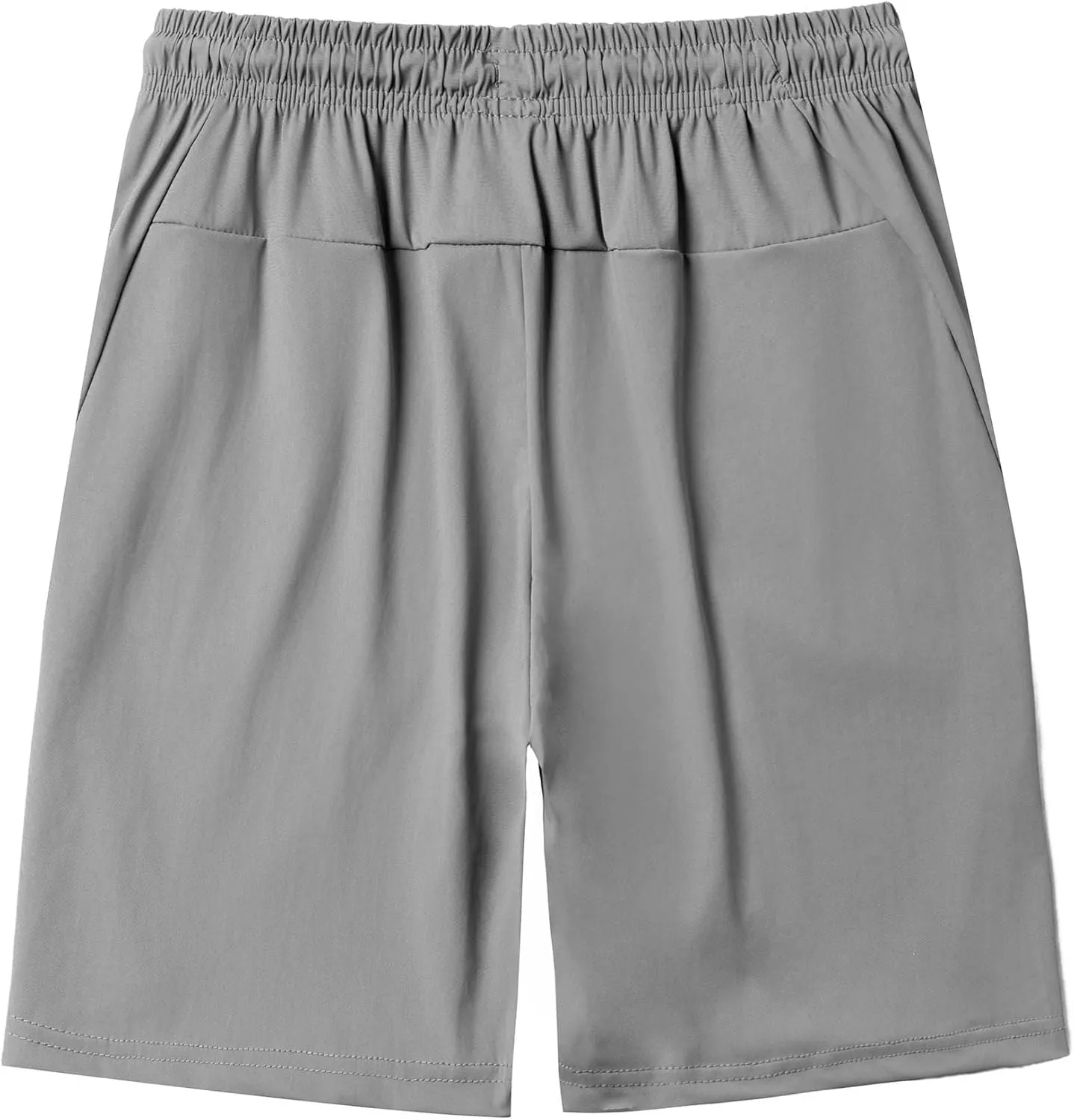 Boys Athletic Shorts Quick Dry Zipper Pockets Active Gym Workout Shorts 8-16 Years