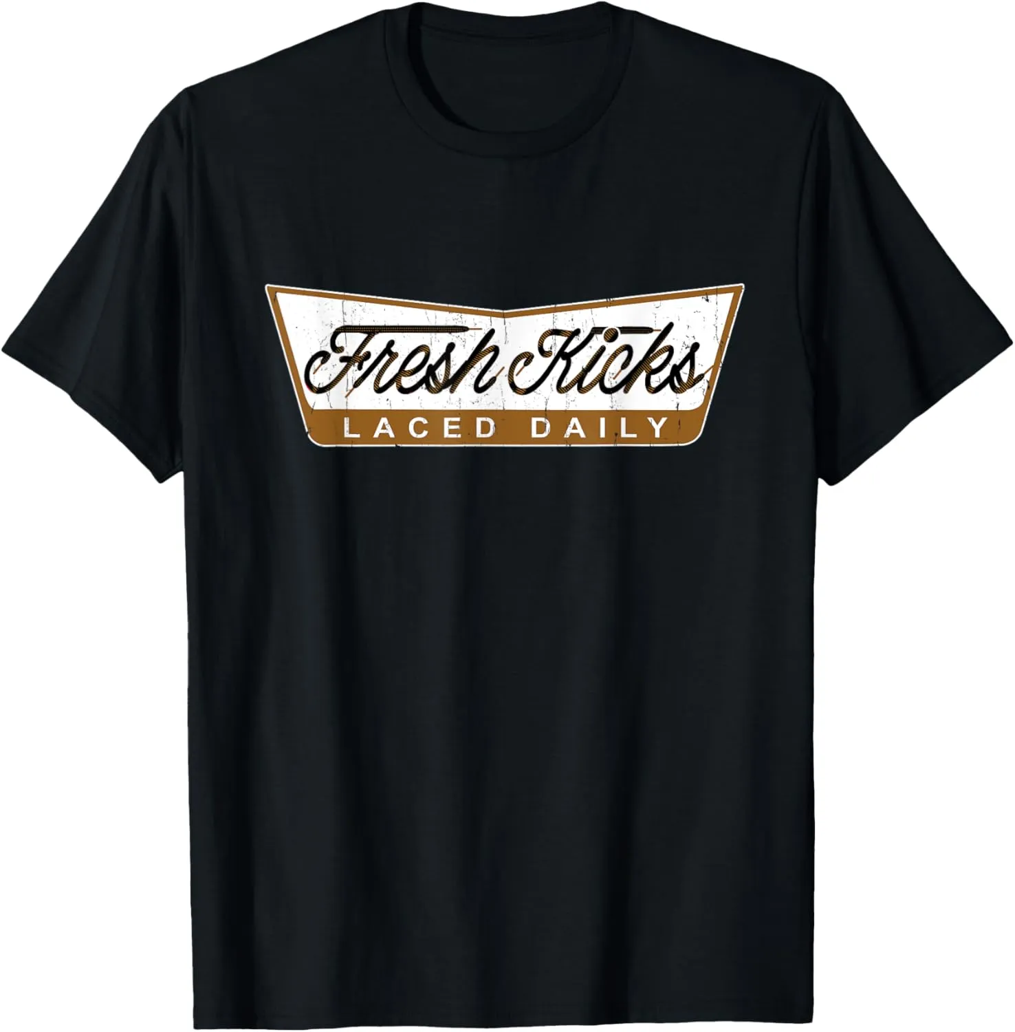Brown Fresh Kicks Brown Color Graphic T-Shirt