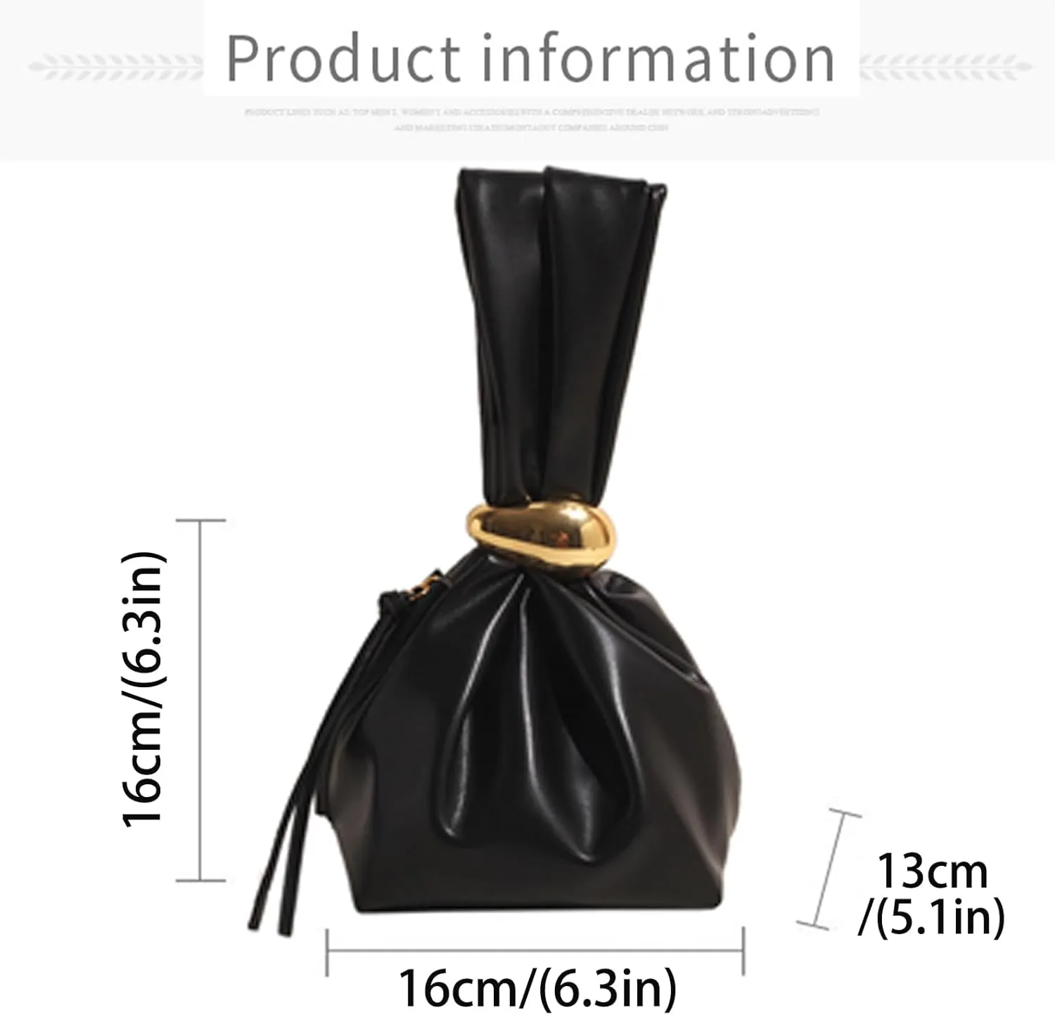 Burgundy Wristlet Purse for Women Lightweight PU Leather Small Handbag Wristlet Pouch Bag for Daily Use