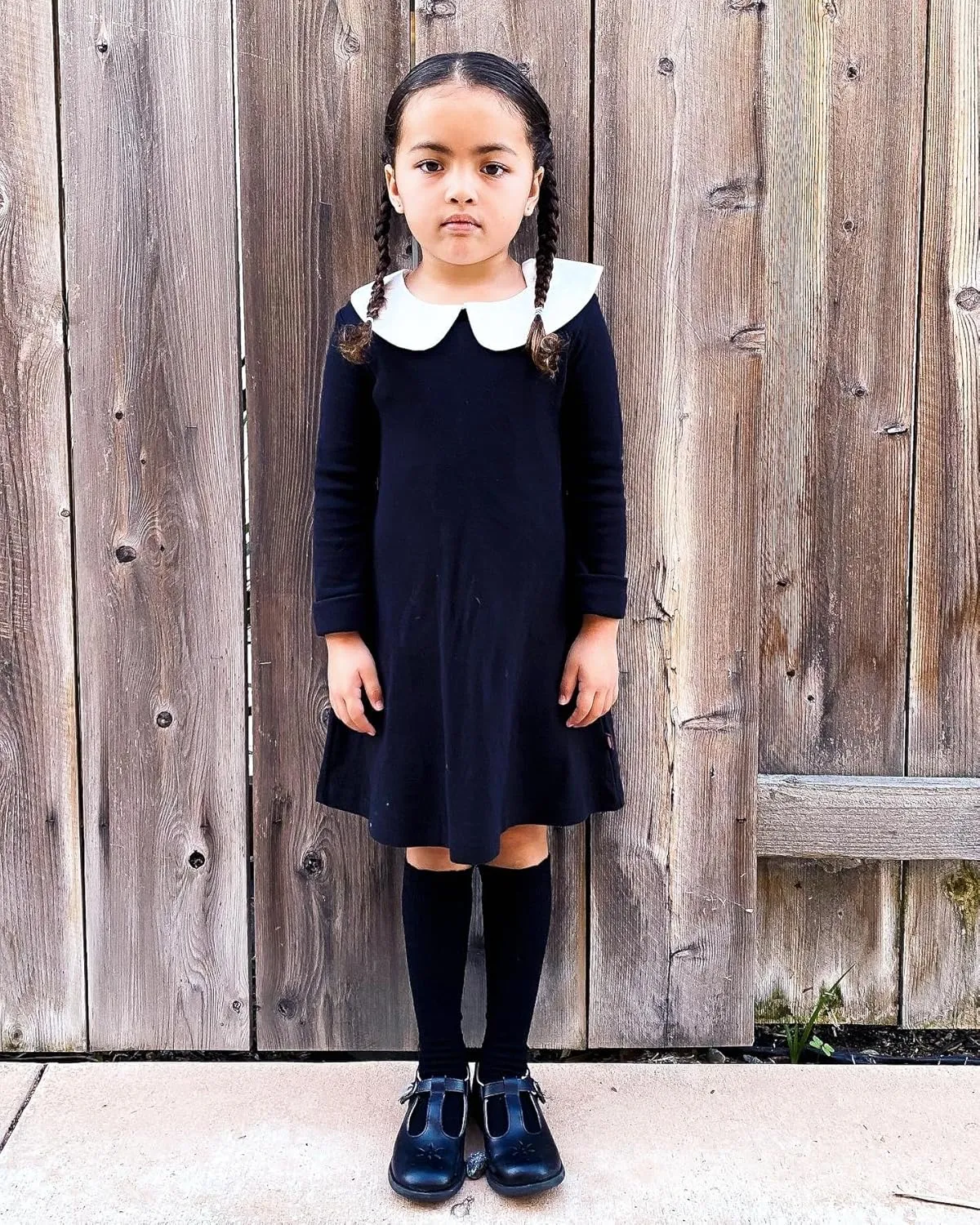 City Threads Girls' 100% Cotton Long Sleeve Dress - Active Kids School, Playing, Parties - Made in USA