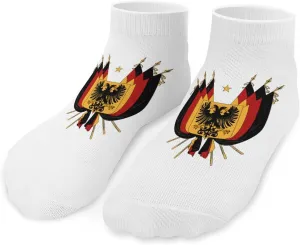 Coat of Arms of Germany Cute Ankle Socks 1 Pairs Low Cut No Show Sock Breathable Stocking for Men Women