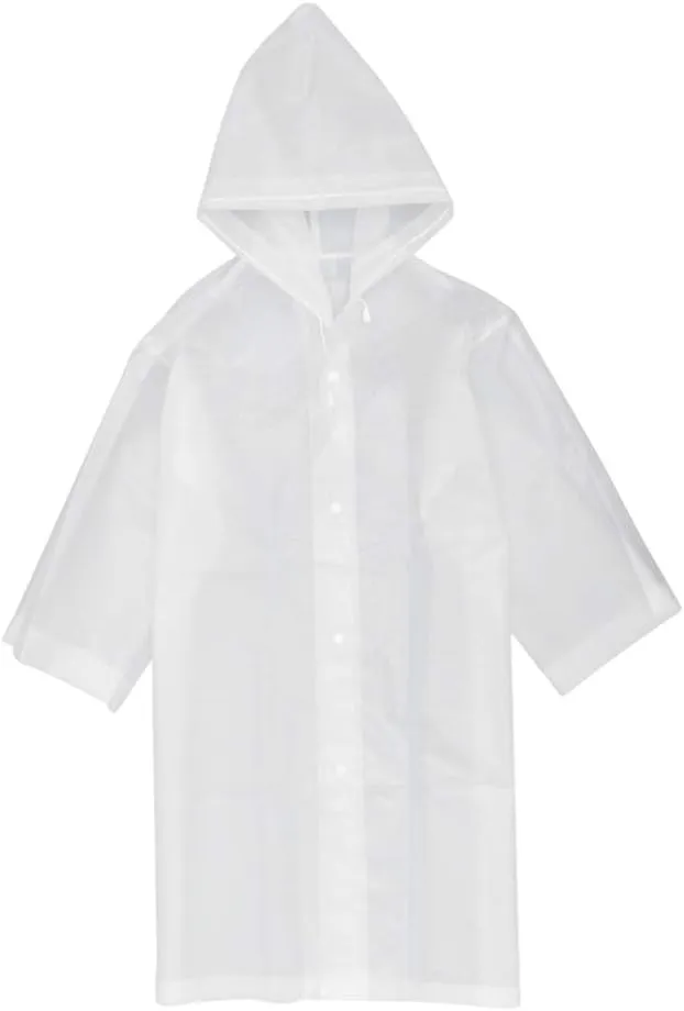 EXCEART Adult Rain Coat Hood Eva Rain Poncho Waterproof for Outdoor Activities and Daily Use
