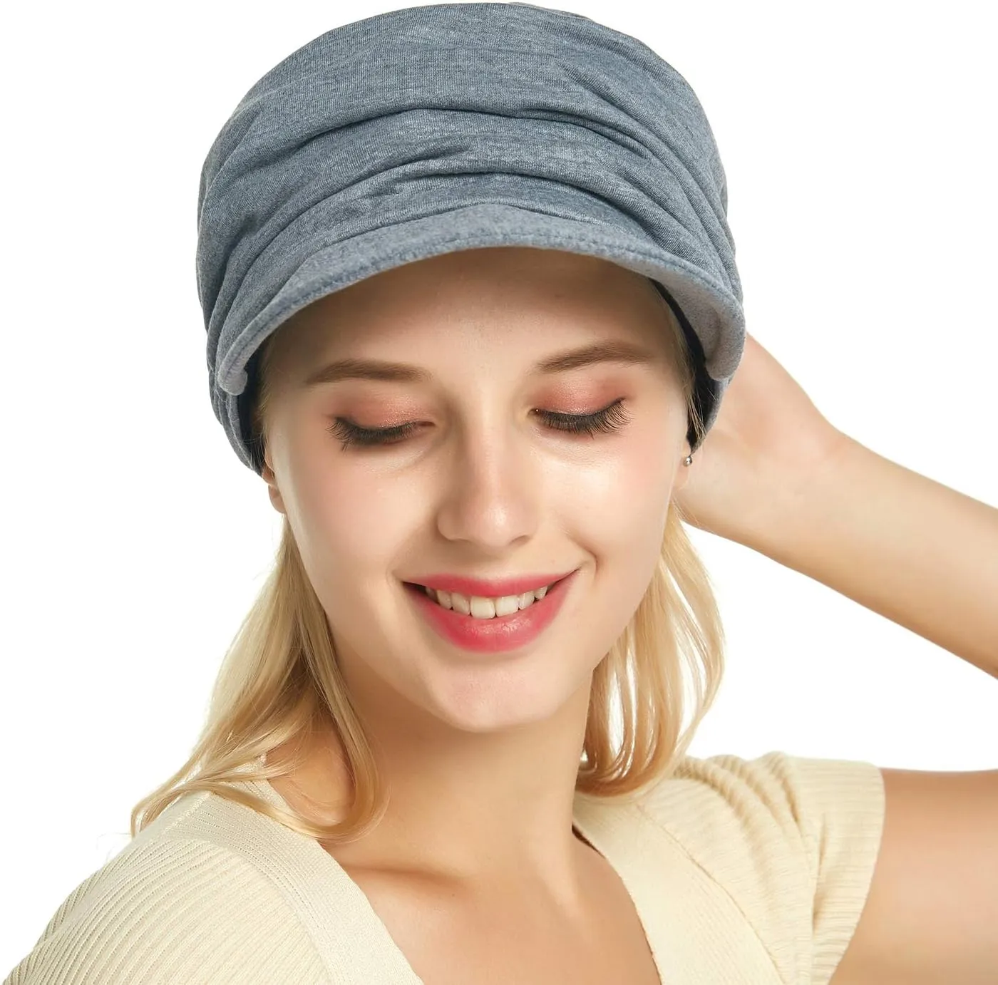 Fashion Hat Cap with Brim Visor for Woman Ladies, Best for Daily Use