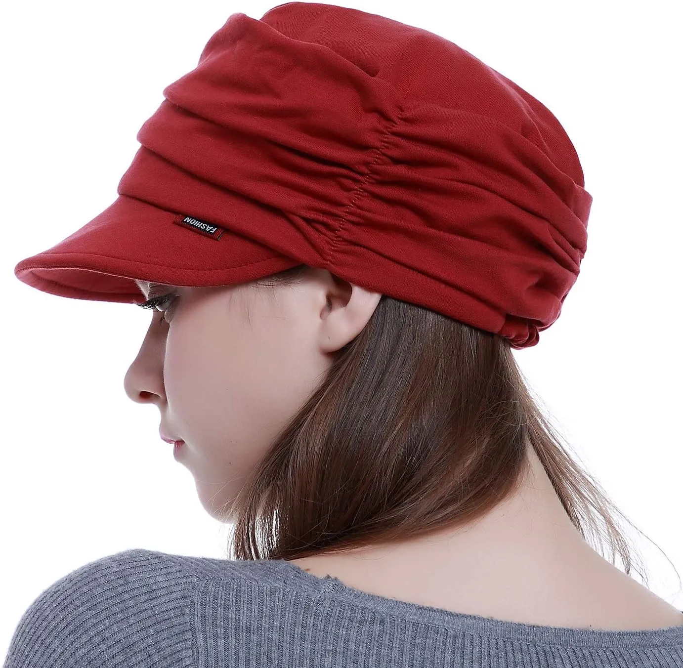 Fashion Hat Cap with Brim Visor for Woman Ladies, Best for Daily Use