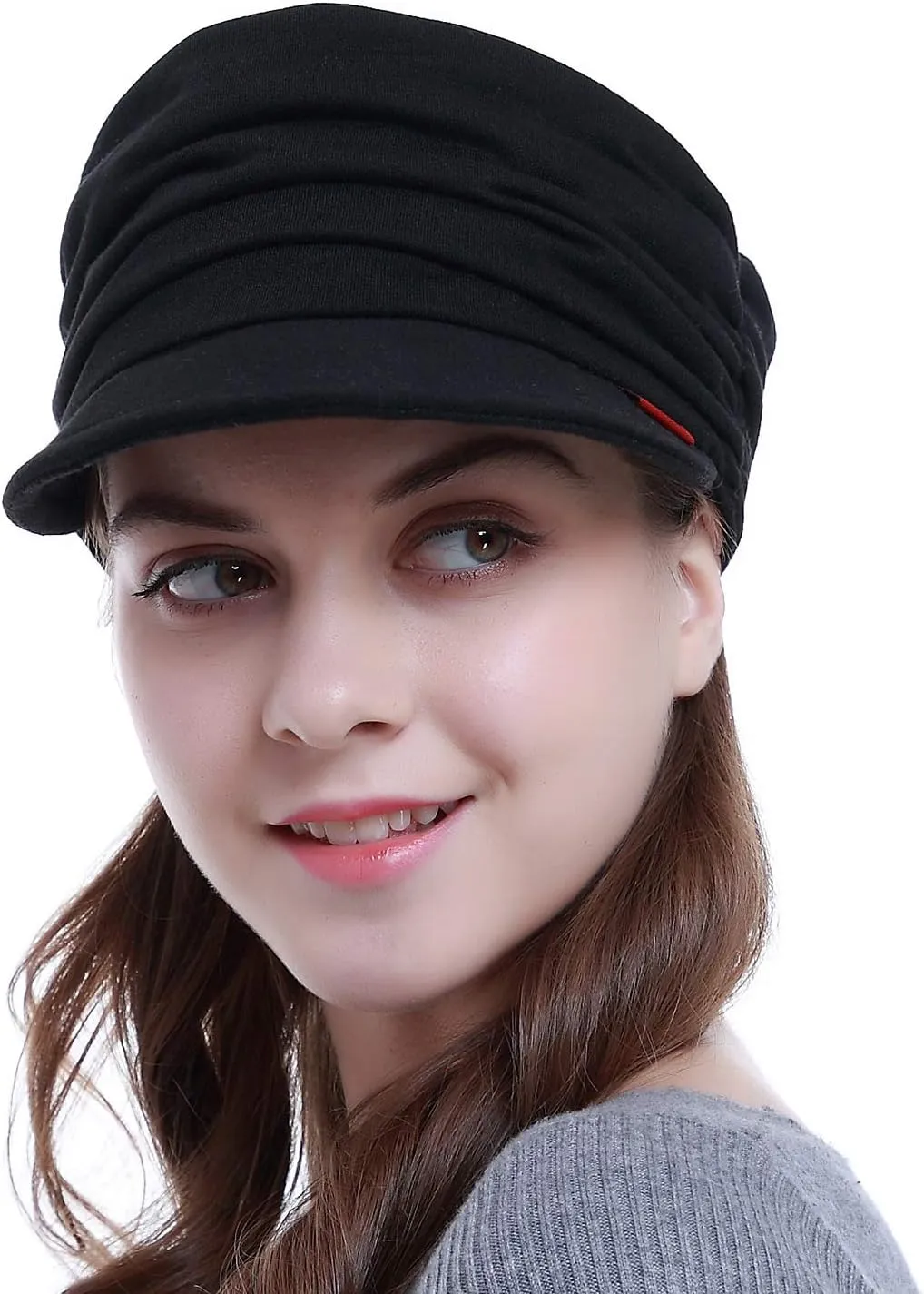 Fashion Hat Cap with Brim Visor for Woman Ladies, Best for Daily Use