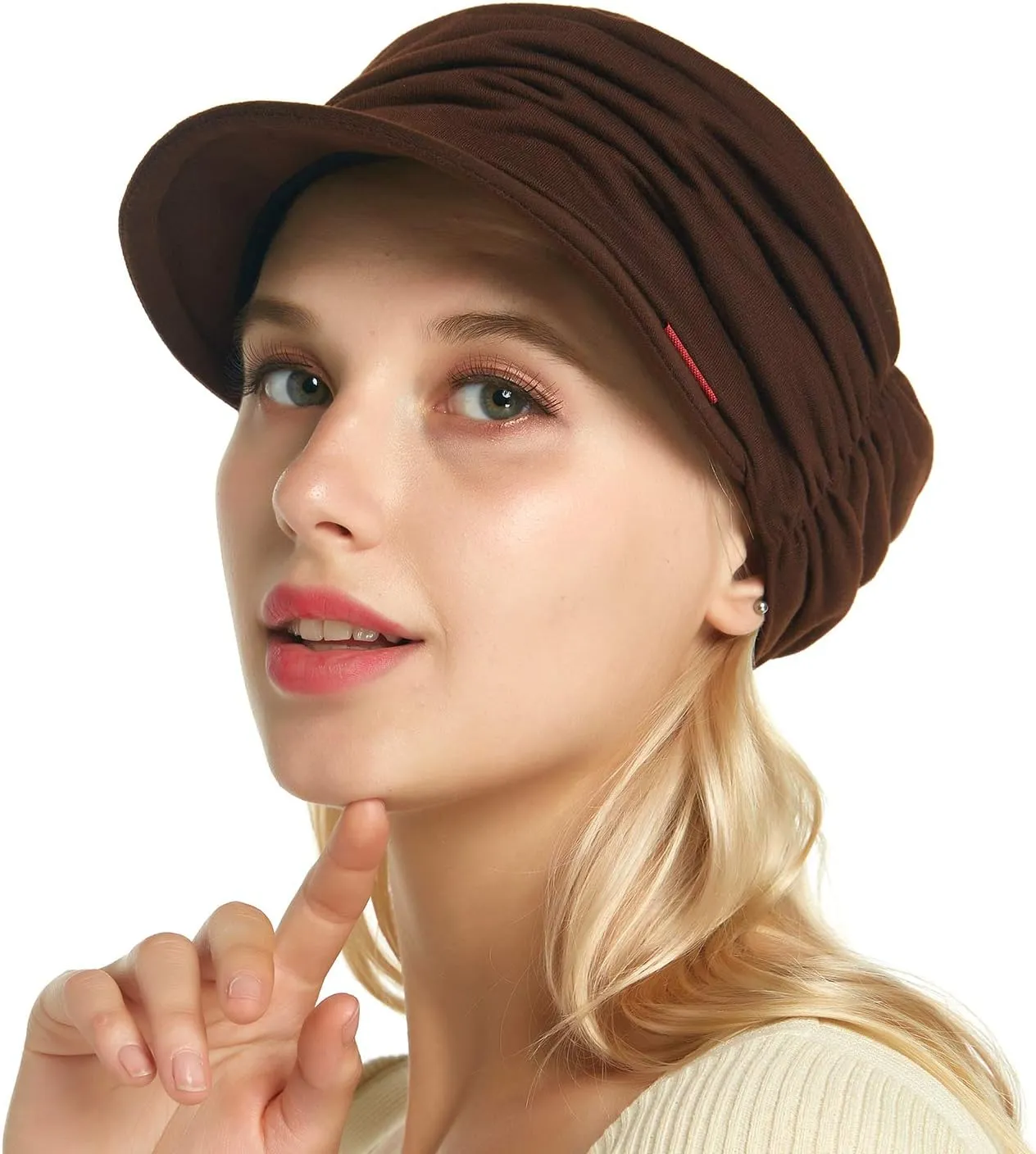 Fashion Hat Cap with Brim Visor for Woman Ladies, Best for Daily Use