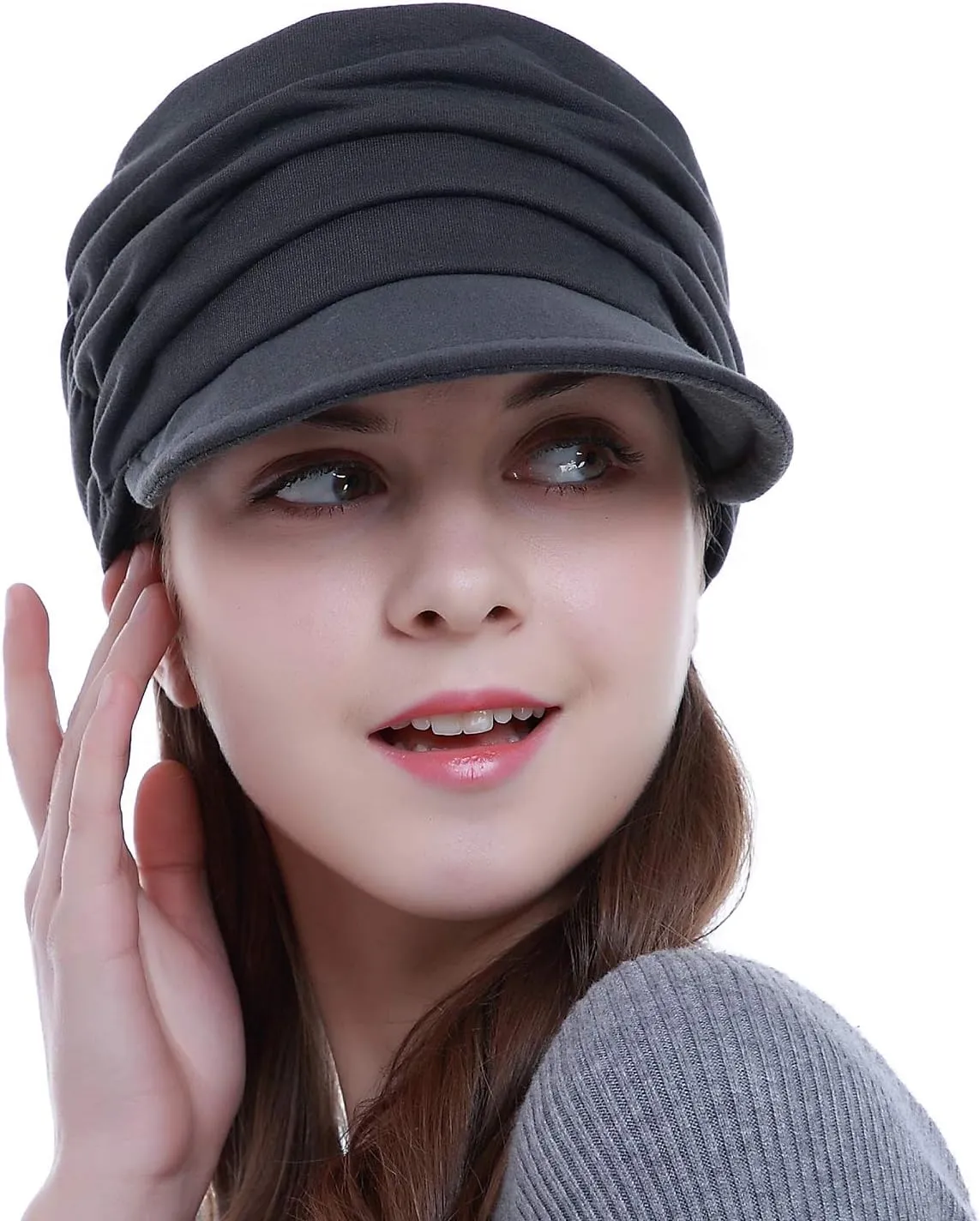 Fashion Hat Cap with Brim Visor for Woman Ladies, Best for Daily Use