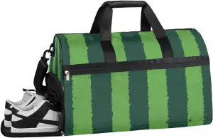 Fruit Watermelon Rind Sports Gym Bag with Wet Pocket & Shoes Compartment Waterproof Workout Duffel Bag for Women and Men Weekender Overnight Duffle Bag Travel Carry-on Tote