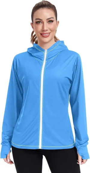 GAIGEO Gold Glitter Long Sleeve Womens Jacket, UPF 50  Sun Shirt for Women with Pockets, Quick Dry Travel Jacket Women, S