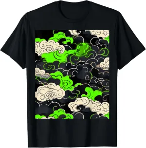 Green Above The Clouds Green Graphic T-Shirt