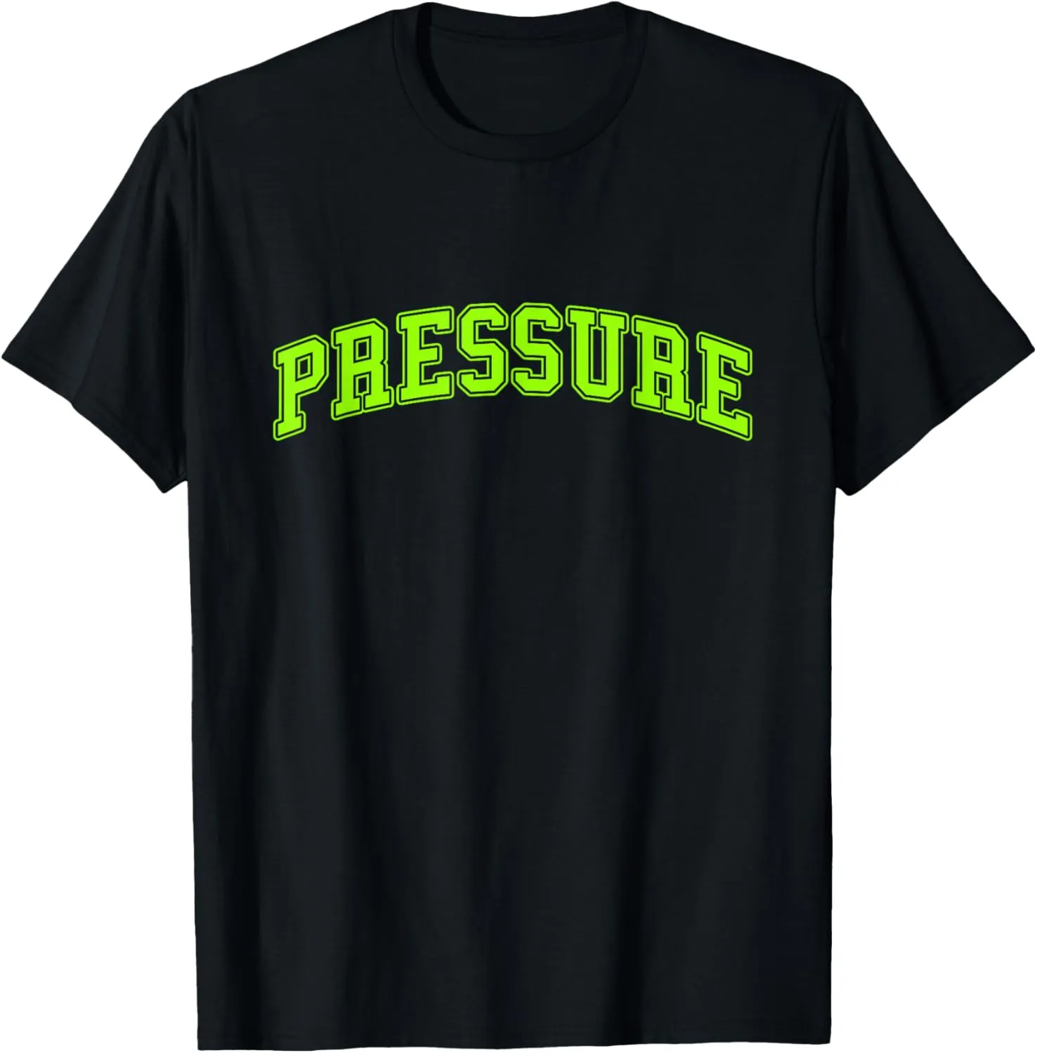 Green Pressure Green Color Graphic T-Shirt