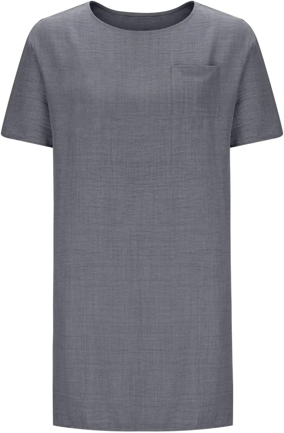 JOAU Cotton Linen Dress for Women 2025 Summer Casual Shift T-Shirt Dresses Beach Vacation Knee Length Dress with Pocket