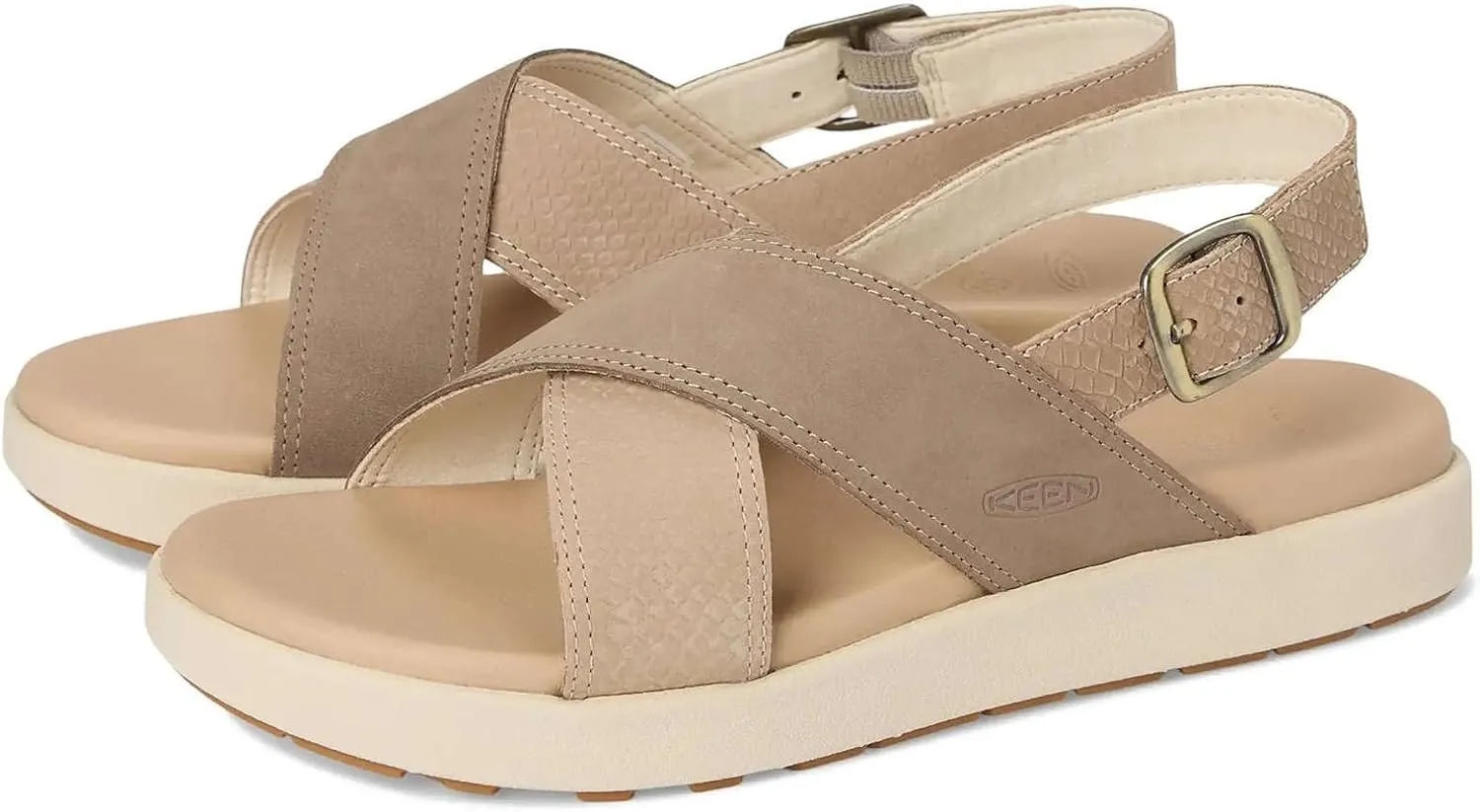KEEN Womens Elle Luxe Cross Strap Cute Comfortable Leather