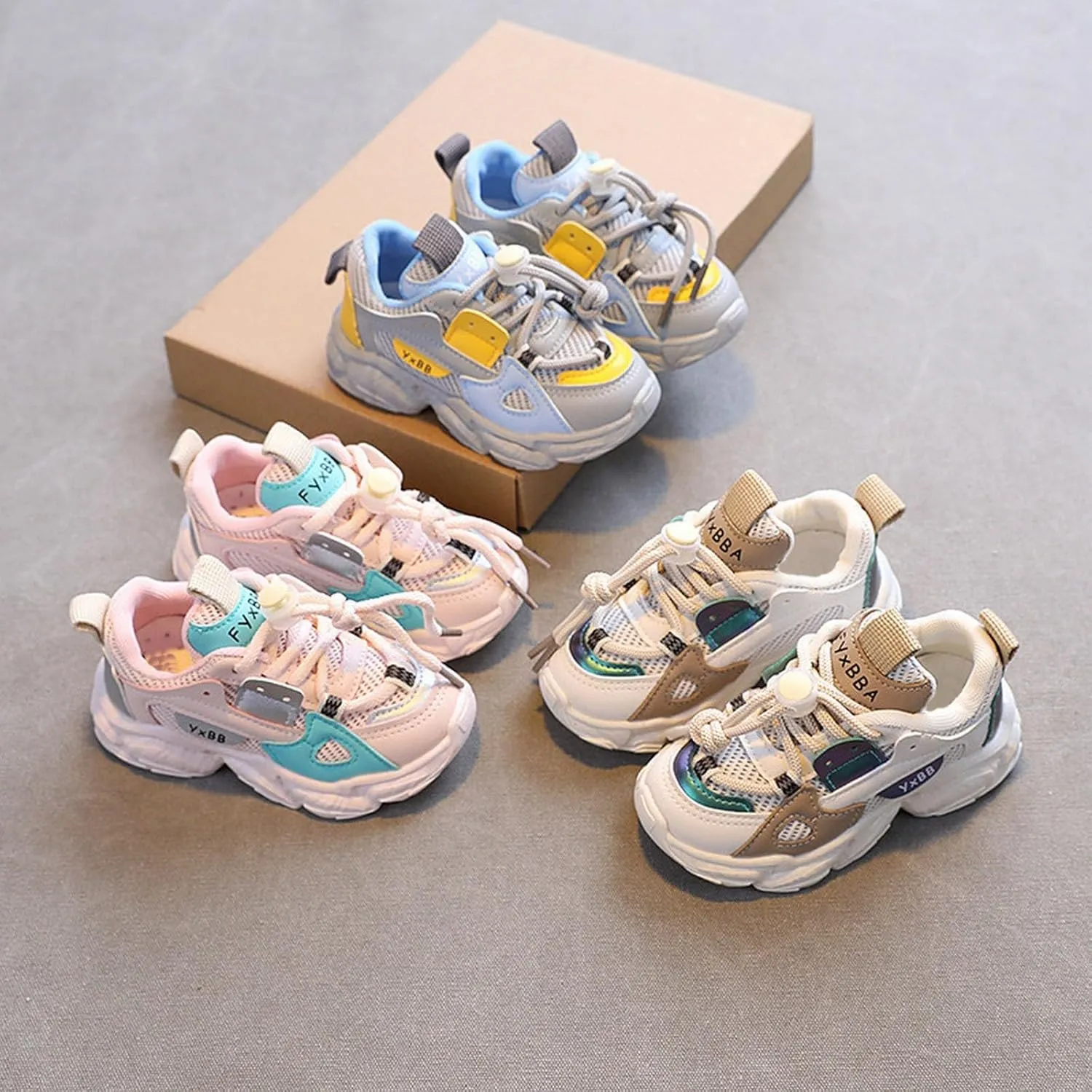 Kids Sneakers for Boys Girls Running Tennis Shoes First Walking Lightweight Breathable Athletic Sports Shoes