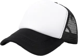 Kid's Youth Structured Foam Mesh Trucker Cap Adjustable Toddler Baseball Hat for Outdoor 2-6T