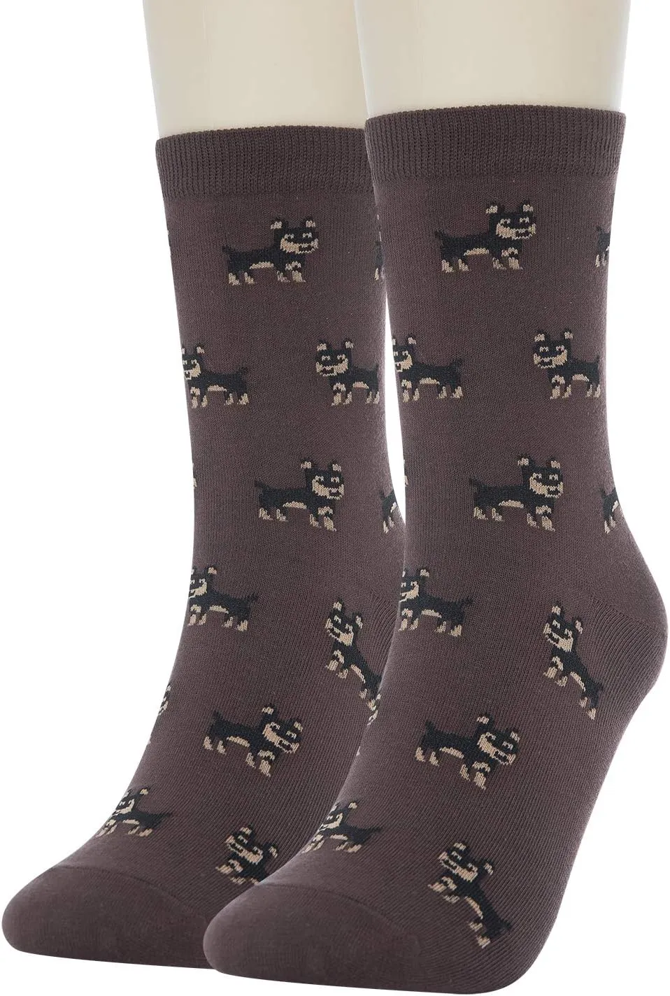 KONY 4 Pairs Women's Cotton Novelty Art Printed Crew Socks Famous Artist Painting Pattern Fashion Socks Gift Size 6-9
