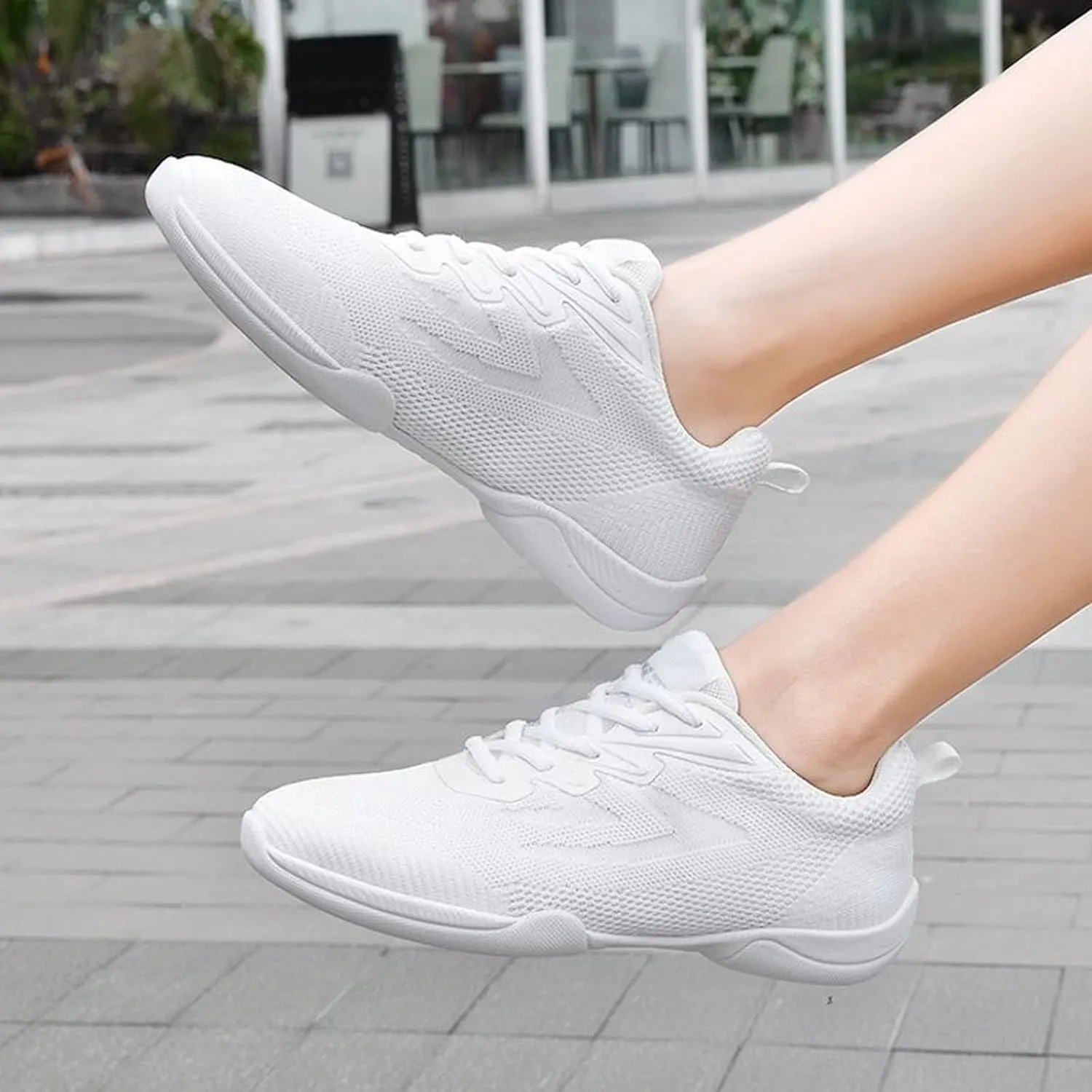 Lightweight Walking Tennis Shoes for Women Platform Thick Sole Classic Rubber Sole Shoes Business Office Shoe