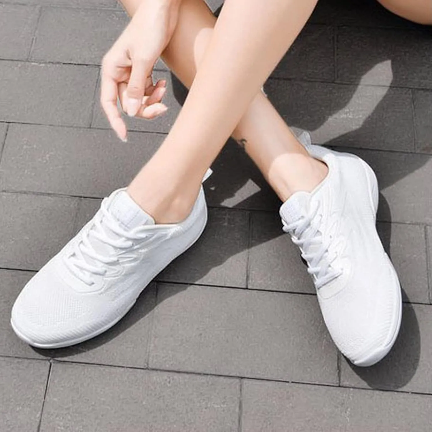 Lightweight Walking Tennis Shoes for Women Platform Thick Sole Classic Rubber Sole Shoes Business Office Shoe