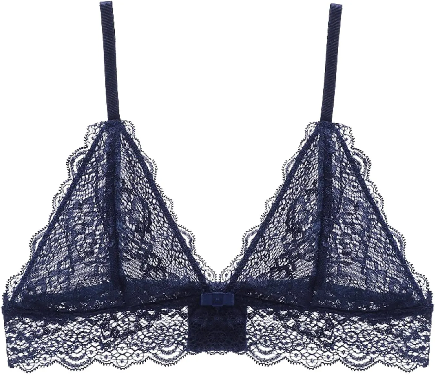 Low Back Sports Bra Extenders Thin Adjustable Strap Unpadded Sexy Cute Triangle Bralette Lace for Women