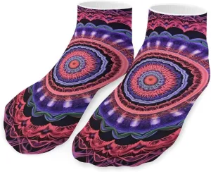 Mandala Boho Cute Ankle Socks 1 Pairs Low Cut No Show Sock Breathable Stocking for Men Women