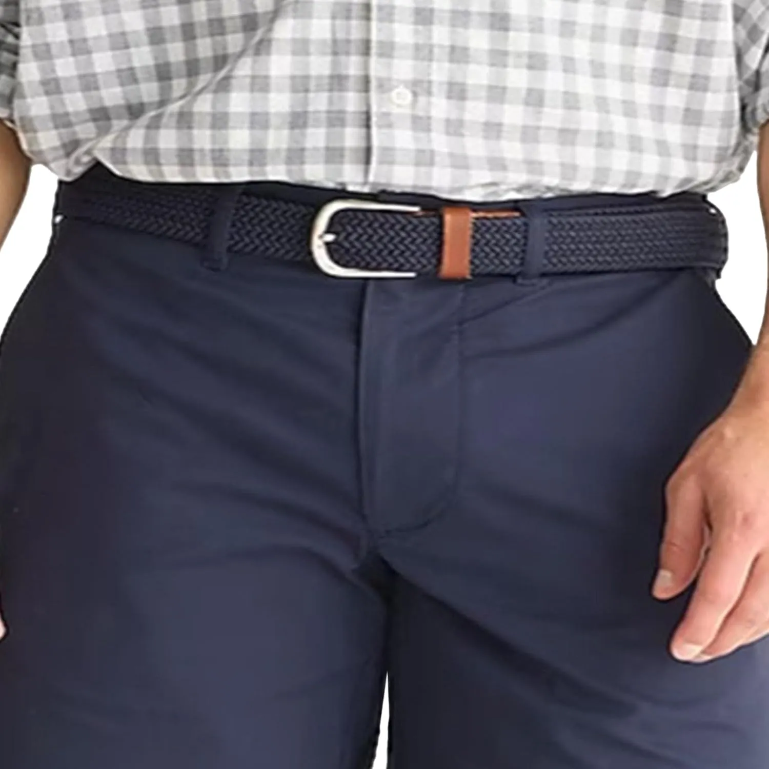 Men's Casual Classic Chino Outdoor Short Relaxed Fit Hiking Summer Shorts Mid Waist Business Golf Shorts