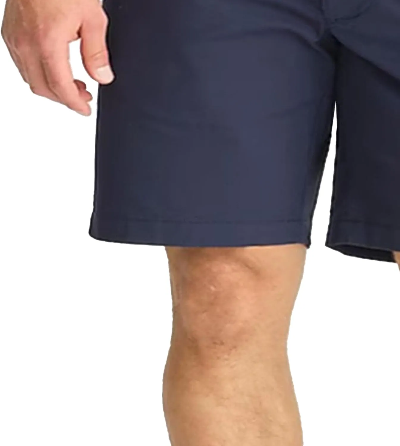 Men's Casual Classic Chino Outdoor Short Relaxed Fit Hiking Summer Shorts Mid Waist Business Golf Shorts