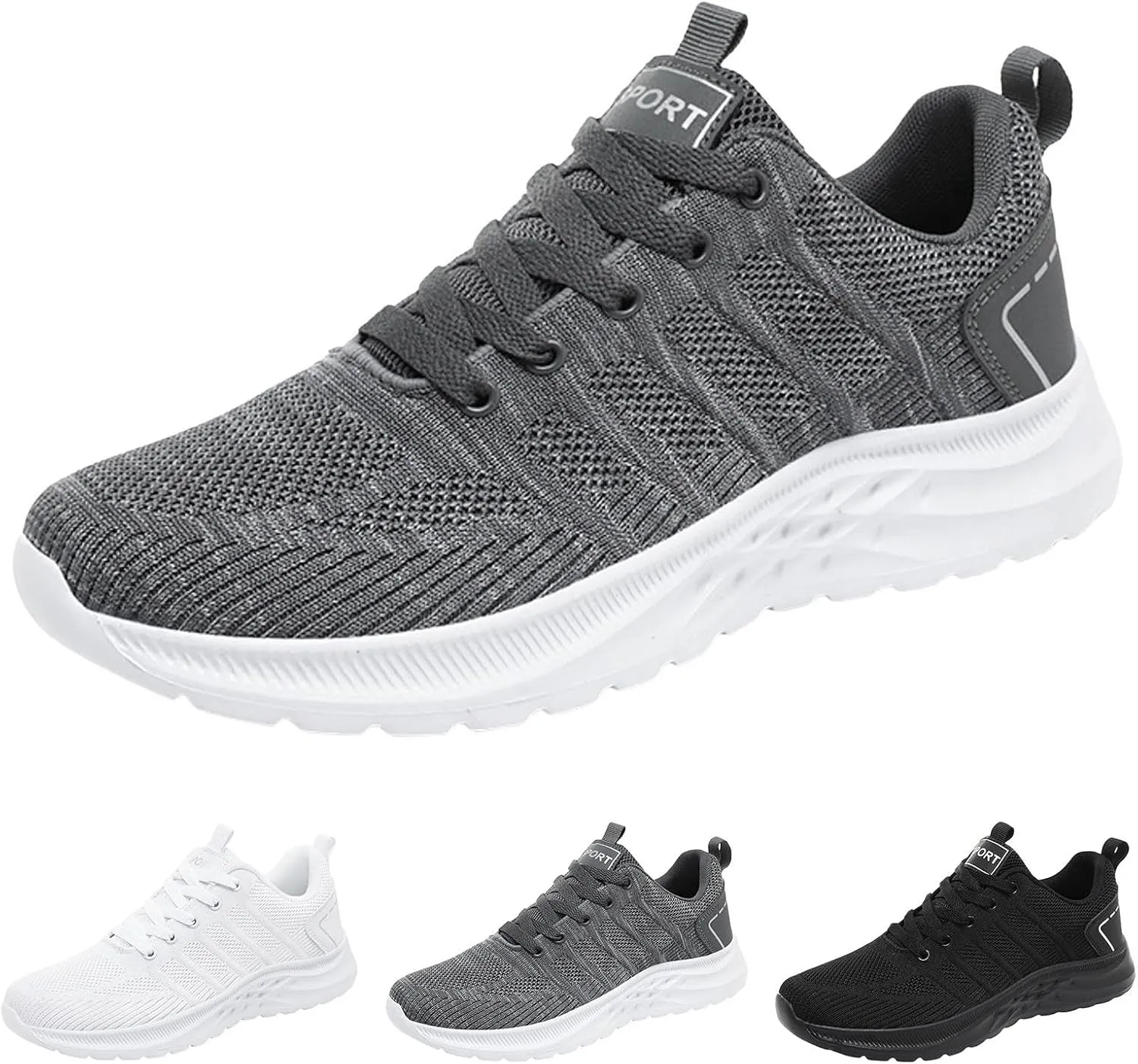 Men's Comfortable Diabetic Shoes Comfortable Breathable Lightweight Tennis Shoe Business Casual Versatile Shoes
